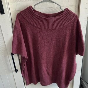 Express Cowl Neck Sweater - Deep Burgundy